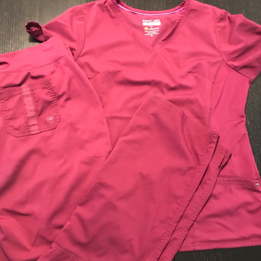Healing Hands Purple Label Scrub Set Xlarge Used